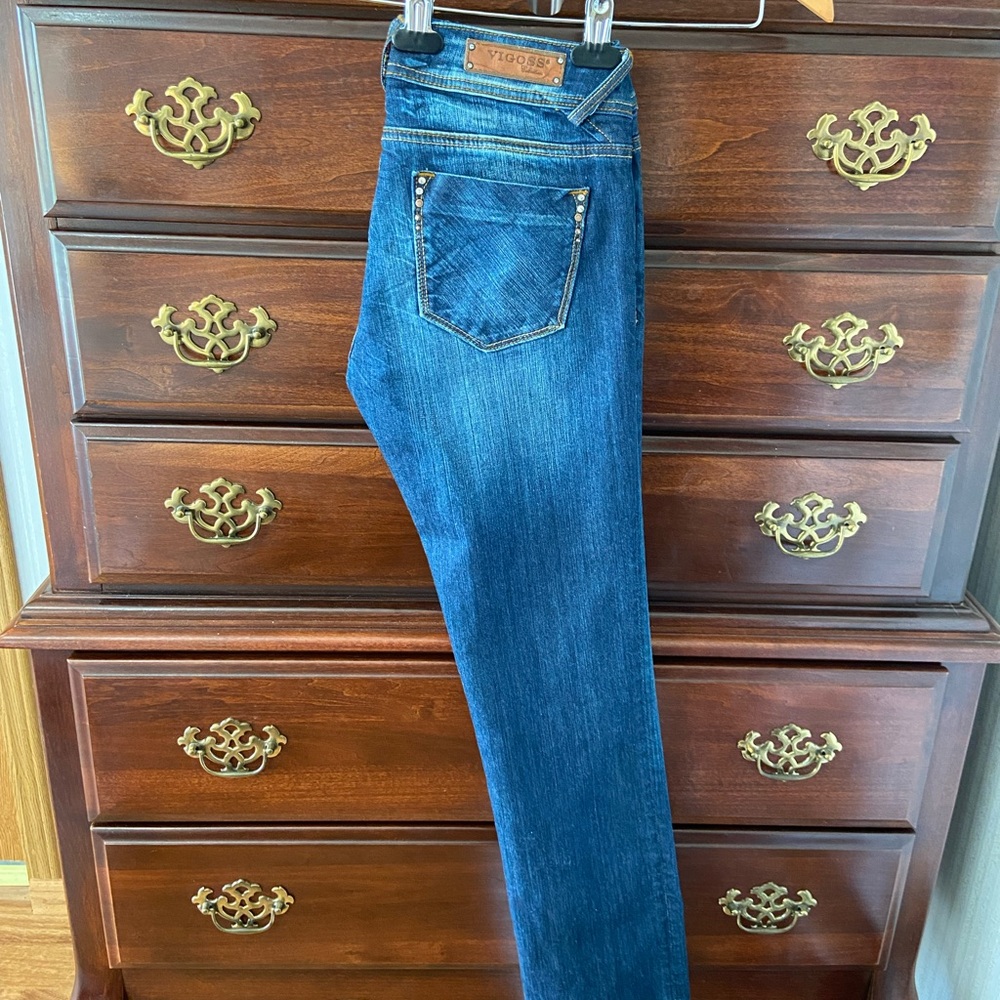 Vigoss Dark Blue Straight Leg Jeans